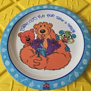 Bear and the big blue house child’s plate